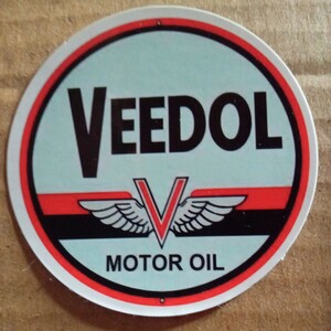 即決 ＶＥＥＤＯＬ ＭＯＴＯＲ ＯＩＬ ステッカーシールデカールガレージアメリカン雑貨ガラスドアシャッターヘルメットオイルタンク