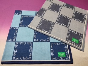 2枚セット ポロクラブ Polo Club ハンカチ チェック柄 ビジネス カジュアル 個包装 ギフト【送料無料】アウトレット まとめて 新品 返品可