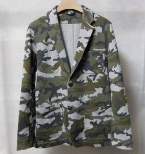 SOPHNET ソフネット CAMOUFLAGE STRETCH JERSEY 2 BUTTON JACKET 迷彩 ジャケット S