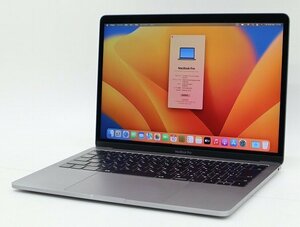 【1円スタート】Apple MacBook Pro 13インチ Mid 2017 TB3x2 スペースグレイ Core i5-7360U 2.3GHz 8GB 128GB 2560x1600 macOS Ventura