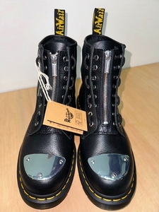 新品 ドクターマーチン DR.MARTENS ジッパー取り外し可能 イギリス ミラー レザーブーツ 革靴 ワークブーツ ジッパーブーツ rrl rock oasis