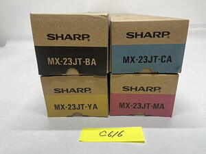 C-616【新品】シャープ　SHARP　MX-23JT　BA/CA/MA/YA　トナー　4色4本セット　ブラック/シアン/マゼンタ/イエロー　純正