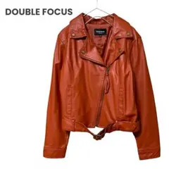 DOUBLE FOCUS ライダース ジャケット 軽量 レディース 古着