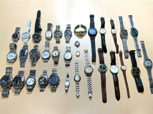 腕時計33本まとめ SEIKO GUESS FILA TAKEOKIKUCHI NIXON DW CASIO CITIZENなど 総重量2.358kg 動作未確認 現状品 #R1067