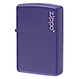 Zippo ジッポライター パープル マット ジッポ ロゴ Purple Matte Zippo Logo 237ZL メール便可