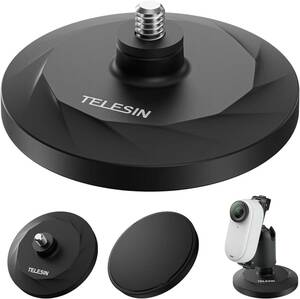 TELESIN DJI Osmo Pocket 3/Pocket 2/INSTA360 GO 3 対応 磁気マウントベース アダプ