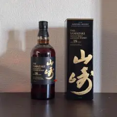 suntory 山崎18年 シングルモルトウイスキー 化粧品箱付き