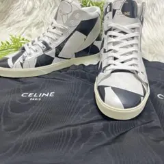 CELINE セリーヌ レザー ハイカット スニーカー レースアップ