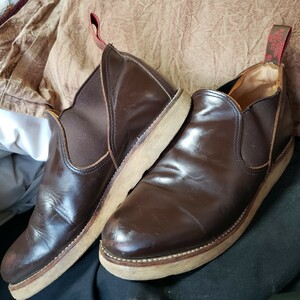 廃盤 REDWING レッドウィング 8149 ロメオ ROMEO ガラスレザー grass leather サイドゴア ブーツ SIDEGORE boots 皮革 レザー 26㎝ 靴shoes