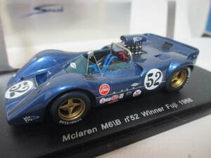 絶版　マクラーレンM6B　1968年　日本カンナムレースウイナー　Pレブソン　1/43