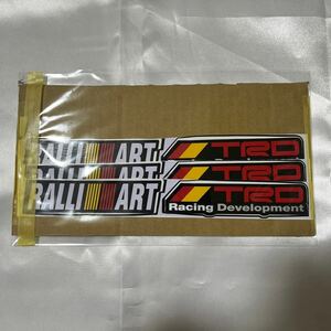 RALLI ART ラリーアート　TRD Racing Development ステッカー　各3枚