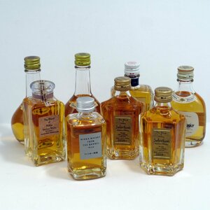 愛知県内限定発送 未開栓 ミニボトル 8本 ニッカ The Blend of Nikka/Selection/KINGSLAND Premier/G&G/THE BARREL/Super rare old