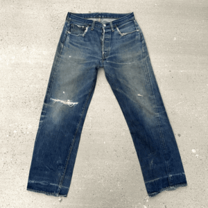 60s 初期BIG E オリジナル LEVI’S 501 W32 W31 ビンテージ 赤タブBigE Vステッチ ウエストシングル 足長R セルビッジ 1960年代ビッグE