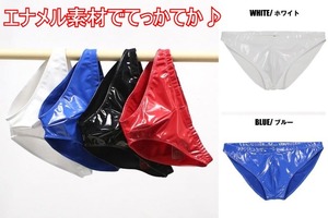 【即決】水球パンツのようなキュッキュした生地!! メーズ/エナメルビキニ(XL)出品するものはホワイトです