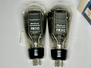 Mullard★PM24D / NT62A★マッチドペア？★ヒーター導通あり★マニア放出品★No.56 真空管 ビンテージ★ムラード