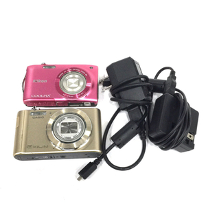 Nikon COOLPIX S3300 CASIO EXILIM EX-ZS190 コンパクトデジタル セット 光学機器