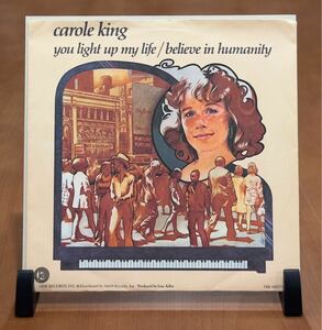 USオリジナルSingleレコード Carole King “You Light Up My Life” 【preowned/中古★w/pic sleeve】