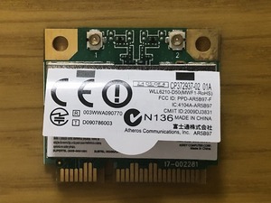 FUJITSU FMV-DESKPOWER F/G70T 型式 FMVFG70TB についてた　無線ＬＡＮ部品　中古