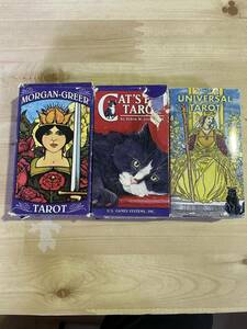 LANG タロットカード ウェイト版 キャッツ・アイ・タロットTAROT オラクルカード タロットカード BICYCLE 3セットまとめ売り H2