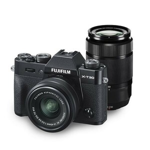 中古 １年保証 美品 FUJIFILM X-T30 ダブルズームキット XC 15-45mm + XC 50-230mm II ブラック