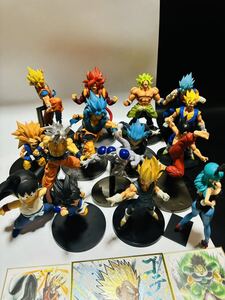 【15個セット】ドラゴンボール、孫悟空、フリーザ、ベジータ、BULMA、ブルマ、ベジット、ブロリー、など、フィギュア、おまけ品3個付き