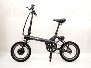 Benelli ベネリ 折り畳み電動アシスト自転車 e-bike mini Fold 16 ブラック 内装3段変速 充電器付き 配送/来店引取可 □ 6E8B5-1