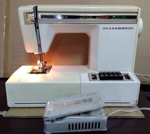 ジャノメ ミシン EXCEL20 MODEL627 フットペダル付き ジャンク品