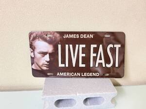 ☆ 中古看板！ 【JAMES DEAN】 ナンバープレートサイズ看板 300×150㎜ 世田谷ベース ☆彡