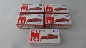 廃盤 ★ 箱 トミカ　フェラーリ 488 GTB　5台セット　No.64 ★ 未開封　