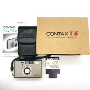 【E-7】 CONTAX T3 コンタックス Carl Zeiss Sonnar 35mm F2.8 T* コンパクトフィルムカメラ 