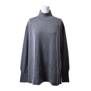 美品 Theory Luxe MAYA NEW BASIC CASHMERE タートルネック カシミヤ ニット 40 グレー セオリー KL4B2LSP63