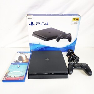 PlayStation4 PS4本体 1TB CUH-2100B ジェットブラック ソフト×2おまけ 動作確認初期化済み【DK1016】