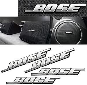 トヨタ レクサス BOSE ボーズ スピーカー エンブレム タイプ1 4個セット 両面テープ止め アルミ製 ポリッシュ 鏡面仕