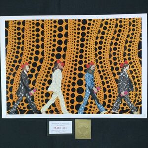 世界限定100枚 DEATH NYC アートポスター K08 草間彌生 Kusama Yayoi かぼちゃ ビートルズ アビーロード Abbey Road ヴィトン