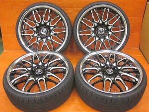 Y4】WORK デュランダル DURANDAL DD10.5 20インチ 8.5J +40 PCD100 5H φ60mm Oディスク MINERVA F1015 225/30R20(新品) プリウスなど☆