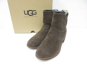 UGG australia アグ オーストラリア ショートブーツ シューズ 靴 パンチング スウェード レザー 1007142 サイズ5 22cm ブラウン 茶 a