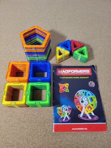 【知育玩具】 MAGFORMERS　マグフォーマー　ボーネルンド　マグネット おもちゃ 立体パズル　62ピース 62P【中古】