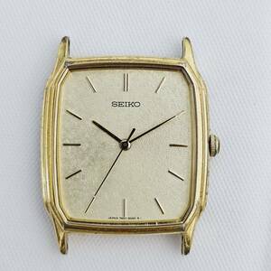 SEIKO セイコー 7N01-5030 腕時計 クオーツ アナログ 3針 ステンレススチール フェイスのみ ゴールド文字盤 新品電池交換済み 動作確認済み