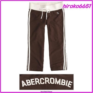 ☆新品！即決有☆901アバクロクロップドパンツ Claudia Active Crop (GY) ウーマンXS Abercrombie&Fitch スウェット ジャージ ☆