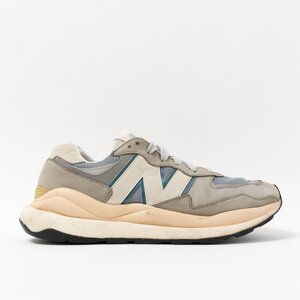 【1円スタート】 New Balance ニューバランス M5740LLG 5740 US10 28cm メッシュ レザー グレー ブルー スニーカー メンズ