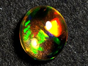 未使用デッドストック 天然メキシコオパール ルース 0.576 ct、ケース入り