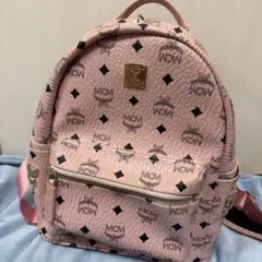 MCM ピンク ロゴバック