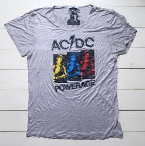 HIYSTERIC GLAMOUR × AC/DC ヒステリックグラマー バントTシャツ ラメプリント 2012 日本製