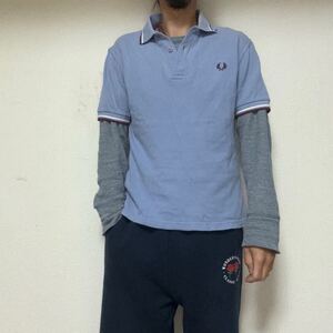 イングランド製FRED PERRY M12フレッドペリー　ポロシャツ36