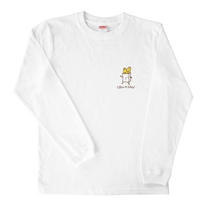 Effects Bakery French Bread Lサイズ 長袖 Tシャツ ホワイト