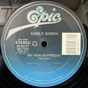 Carly Simon / My New Boyfriend 12inch盤その他にもプロモーション盤 レア盤 人気レコード 多数出品。