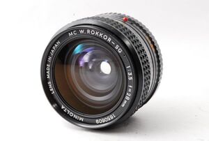 ★極上品★ ミノルタ MINOLTA MC W.ROKKOR-SG 28mm F3.5 NEW MF オールドレンズ #F31055-070