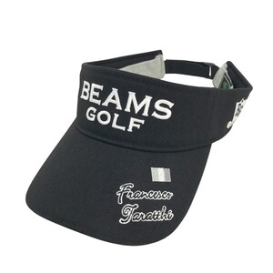 【1円】BEAMS GOLF ビームスゴルフ サンバイザー ブラック系 57-59 [240101327187]