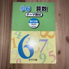 《値下げ》浜学園　小6 算数　テーマ教材　第四分冊