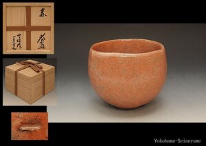 ☆星夢☆　杉本貞光　寺垣外　赤茶碗　共箱　茶道具